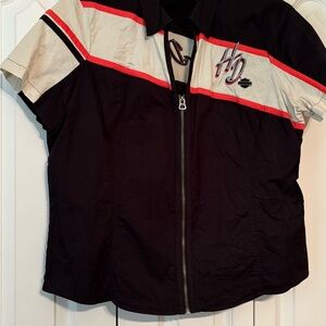 Harley-Davidson Black and White Shirt